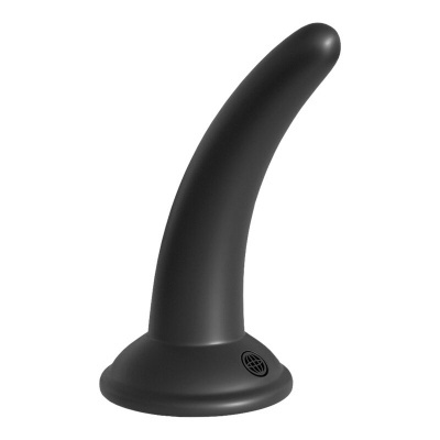 Produto cilíndrico curvado preto com base circular