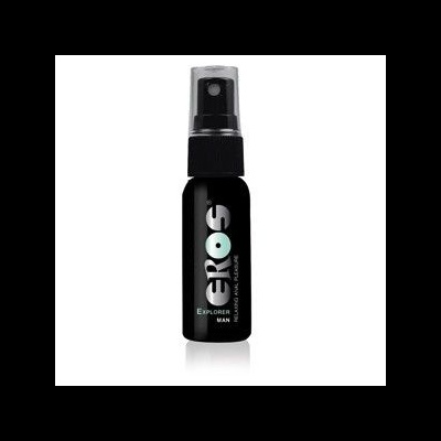 Frasco spray preto ERO'S Explorer Man com tampa transparente