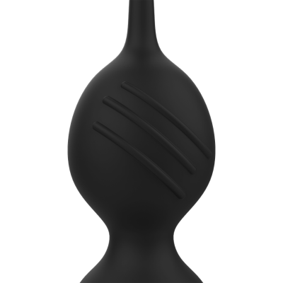 Escova de cabelo preta em silicone com três ranhuras