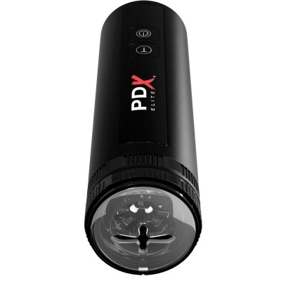 Dispositivo preto PDx Elite com tampa transparente e botões.