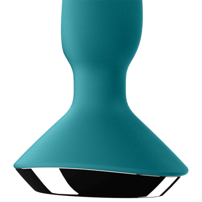 Base de objeto azul fosco com suporte inferior preto brilhante