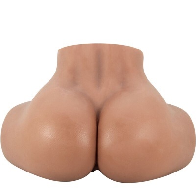 Manequim de silicone representando parte inferior do torso humano cor de pele