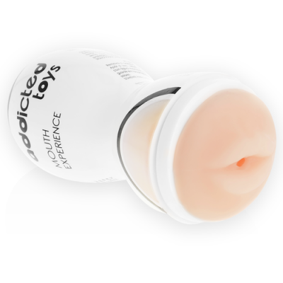 Produto erótico addicted toys MOUTH EXPERIENCE com abertura cor de pele