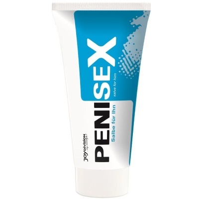 Frasco creme PENISEX azul branco JOYdiviSiON