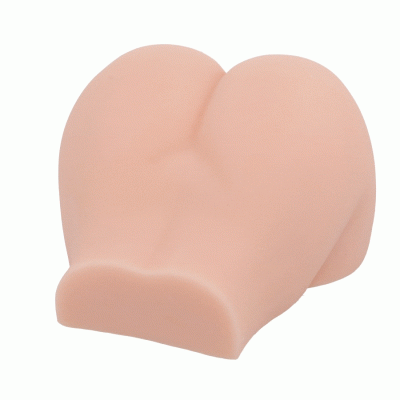 Produto em silicone em forma de nádegas cor de pele