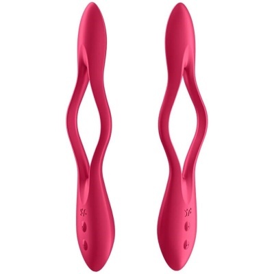 Conjunto de dois instrumentos de silicone rosa com design curvado