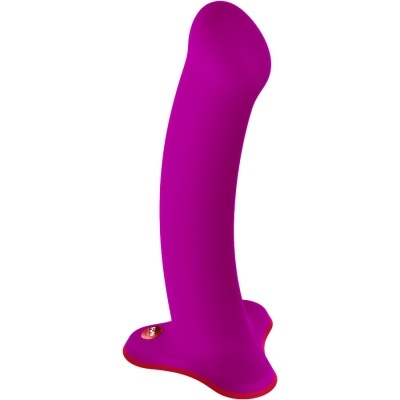 Dildo roxo com base vermelha e adesivo FUN WEAR