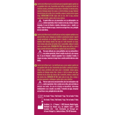 Etiqueta de embalagem com texto de advertência e instruções em português