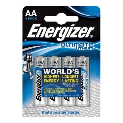 Pack de 4 pilhas AA Energizer Ultimate Lithium