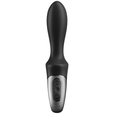 Vibrador preto com controles na base