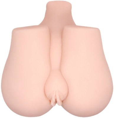 Simulação de parte inferior do corpo feminino em silicone cor de pele