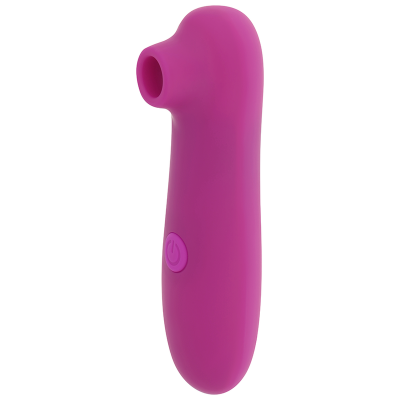 Sex toy roxo com botão de ligar/desligar