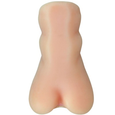 torso masculino em silicone cor de pele sobre fundo branco