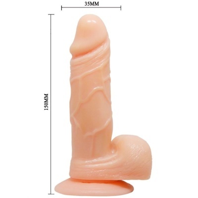 Dildo pele realista com base de sucção