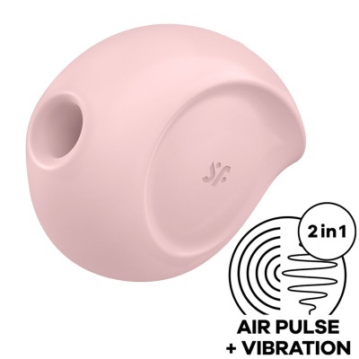 Dispositivo rosa de silicone com buraco e selo 2 in 1 AIR PULSE + VIBRATION