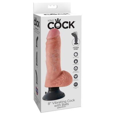 Embalagem de dildo vibratório realista cor pele com base preta