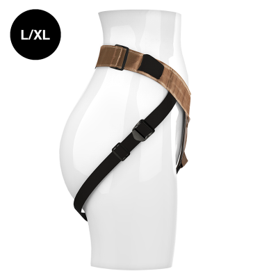 arnês ajustável castanho e preto tamanho L/XL