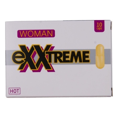 Embalagem de suplemento eXXtreme Woman com 10 cápsulas