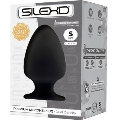 Embalagem de plugue de silicone preto Silexd tamanho S