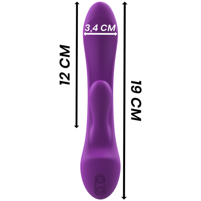 vibrador roxo com dimensões