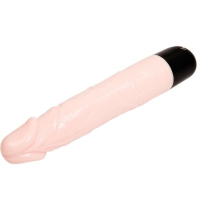 Vibrador rosa com base preta
