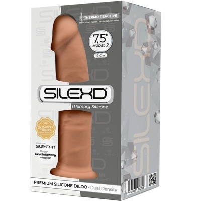 Embalagem de dildo premium de silicone cor pele 7,5 polegadas
