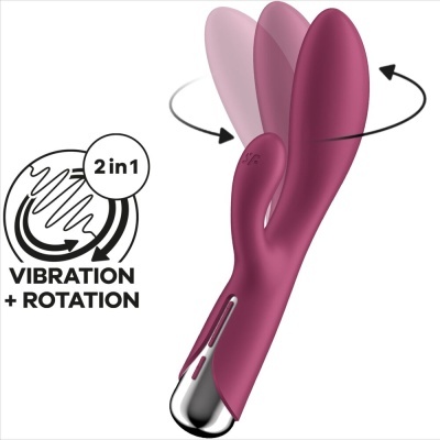Vibrador vinho com função vibração e rotação 2 em 1