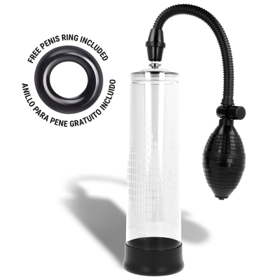 Bomba de vácuo com anel para pene gratuito incluído