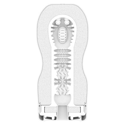 Objeto branco texturizado em fundo branco