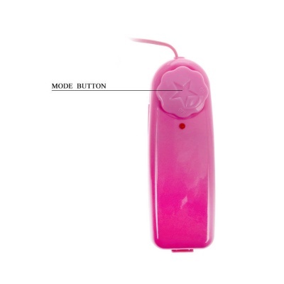 Comando remoto rosa com botão floral e LED vermelho
