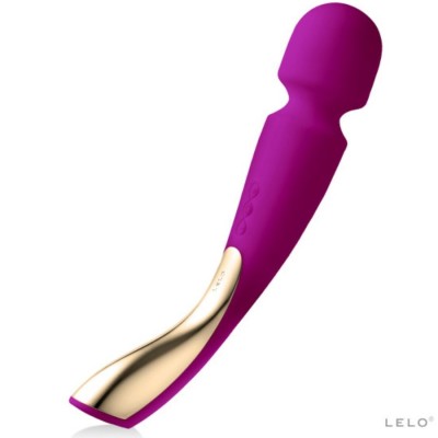 Vibrador roxo com pega dourada