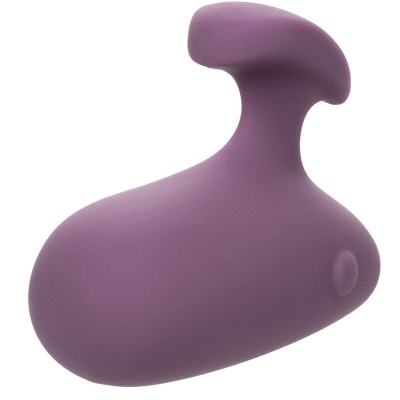Dispositivo roxo de silicone com formato anatómico irregular