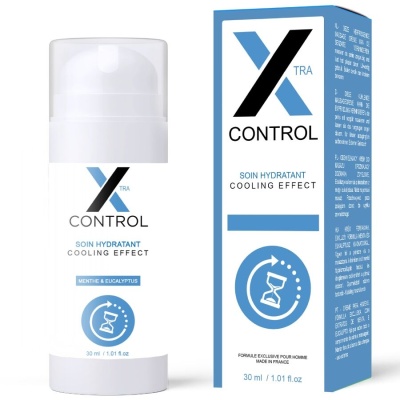 Creme hidratante XTRA CONTROL com efeito refrescante em embalagem branca e azul