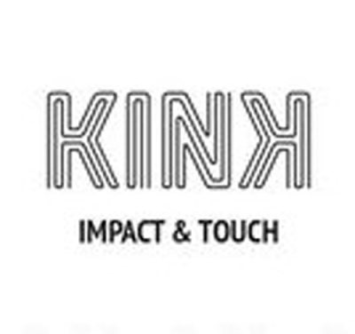 Logotipo KINK com texto Impact & Touch em fundo branco
