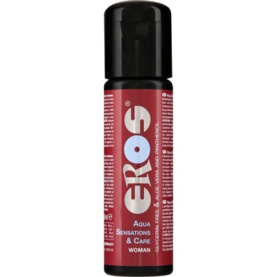 Frasco de produto EROS Aqua Sensations & Care Woman.