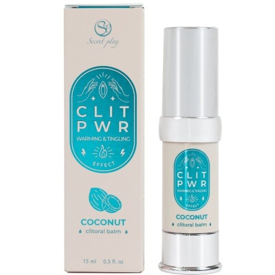 Frasco e embalagem de bálsamo clitoral de côco 15 ml