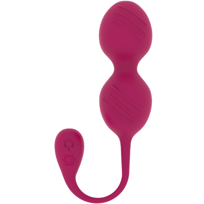 Bolas de geisha cor roxa em silicone com controle remoto