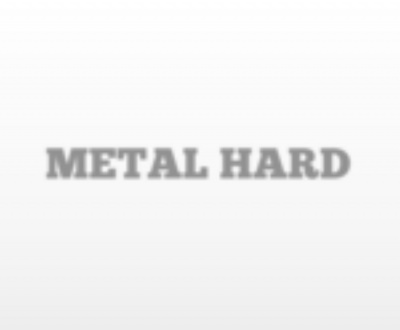 Texto 'METAL HARD' em fundo branco