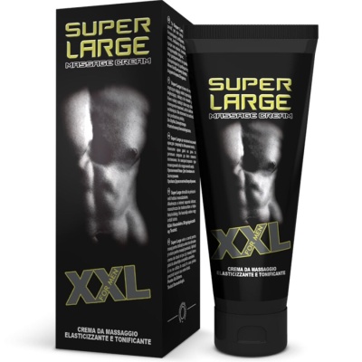 Creme de massagem elástico e tonificante para homens tubulado em preto