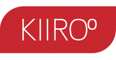 Logótipo vermelho com texto branco KIIROº