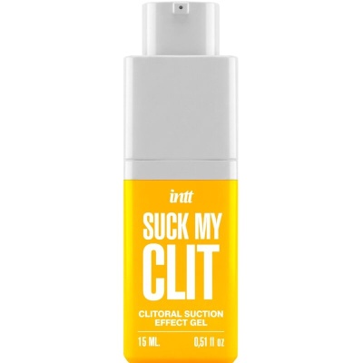 Frasco de gel amarelo e branco com texto branco