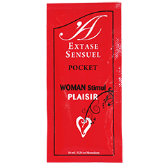 Pacote vermelho Extase Sensuel Pocket para estimulação feminina
