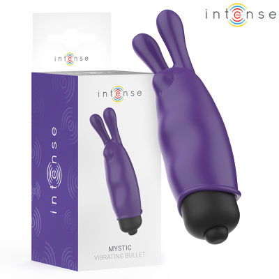 Vibro bullet roxo junto à embalagem