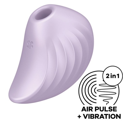 Dispositivo lilás com forma aerodinâmica e funcionalidade 2in1 Air Pulse + Vibration
