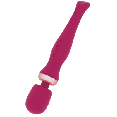 Vibrador de silicone cor vinho com ponta arredondada