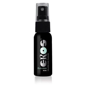 Frasco spray preto ERO'S Explorer Man com tampa transparente