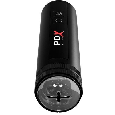 Dispositivo preto PDx Elite com tampa transparente e botões.