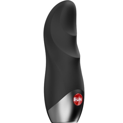 vibrador preto com botão vermelho FUN
