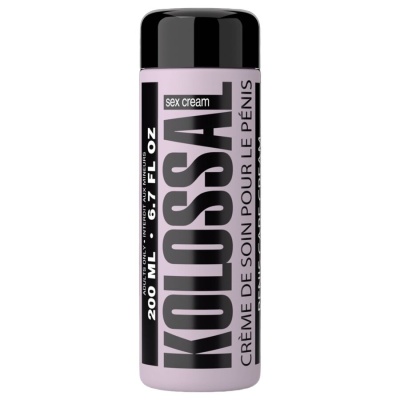 Frasco de creme sex cream Kolossal lilás com tampa preta