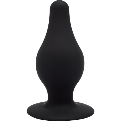 Produto em silicone preto conico com base larga circular